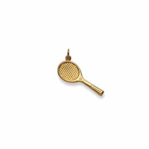 Anhänger, Tennisschläger, schmuck, goldschmuck, ohrschmuck, motive, ohrstecker, goldschmiede, gold, gelbgold, faktor s, sahak, jewellery, Swissmade, Sportarten, schmuck, online, kaufen