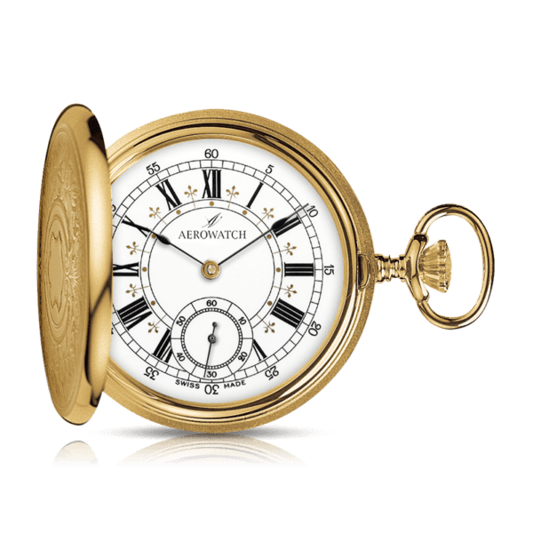 taschenuhr, savonette, pocket watch, watch, uhr, dandy, klasssich, uhrmacher, watch maker, aerowatch, faktor s, sahak jewellery, jewelry, goldschmiede, zürich, zurich, winterthur, swissmade, quartz, uhrwerk, batterie, palladium, beschichtet